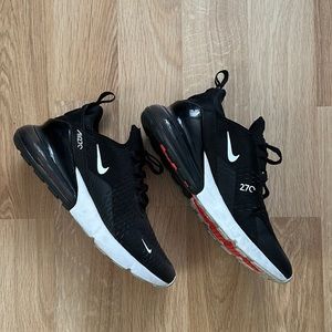 Nike 270 Air Max. Size 9.5. Black. Worn lightly.